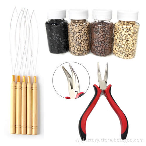 best selling product 5030 micro ring beads, silicone beads and hair extension pliers wholesale,micro ring hair extensions